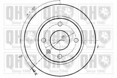 QUINTON HAZELL bdc3611 -  Тормозной диск